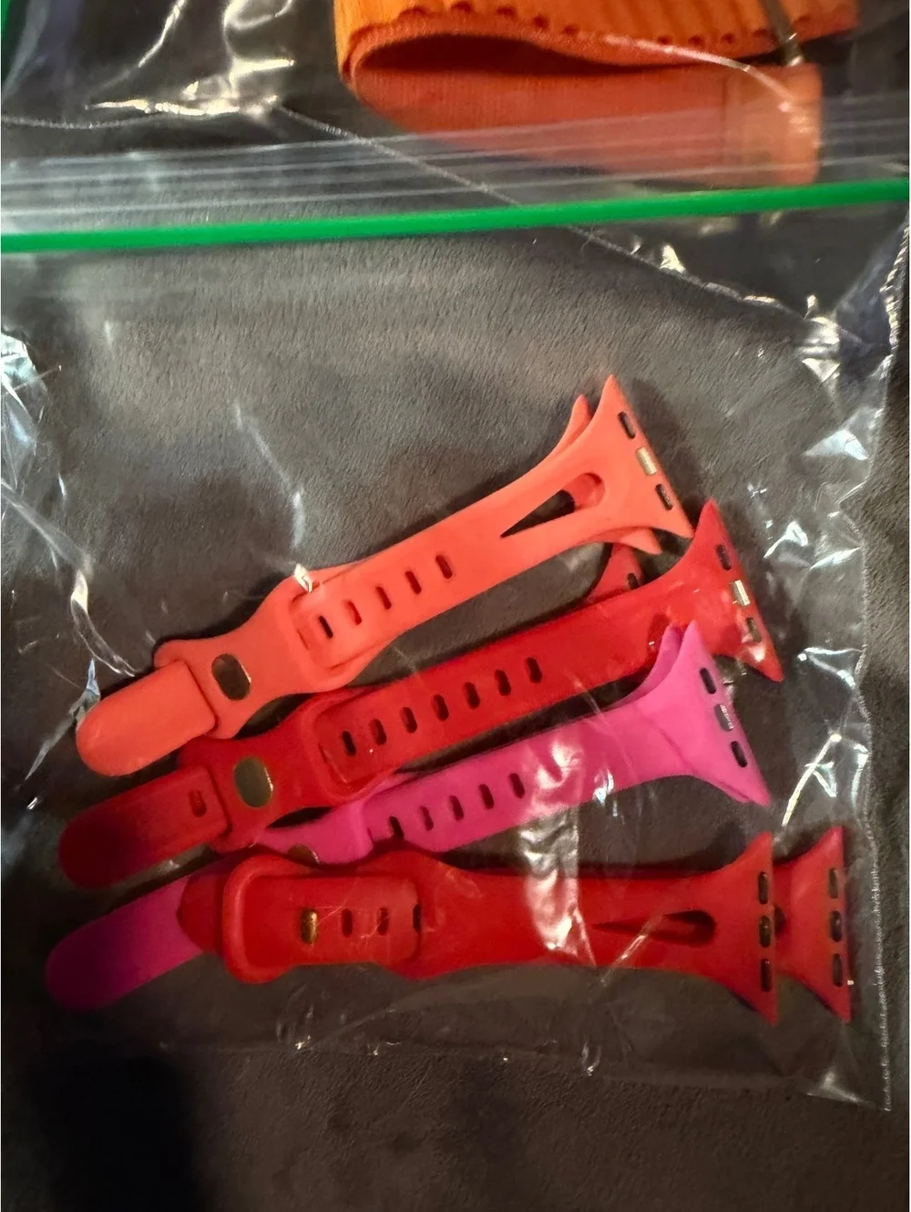 Set of 4 Colorful Silicone Watch Bands for Smart Watches